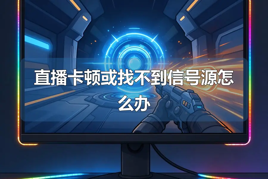 直播卡顿或找不到信号源怎么办